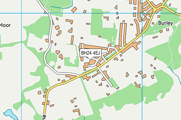 BH24 4EJ map - OS VectorMap District (Ordnance Survey)