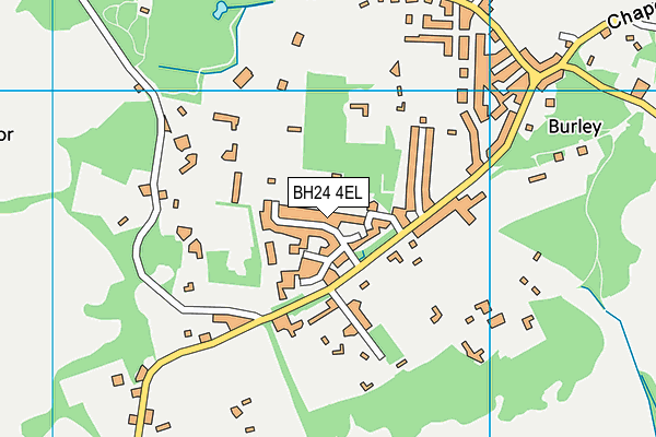 BH24 4EL map - OS VectorMap District (Ordnance Survey)