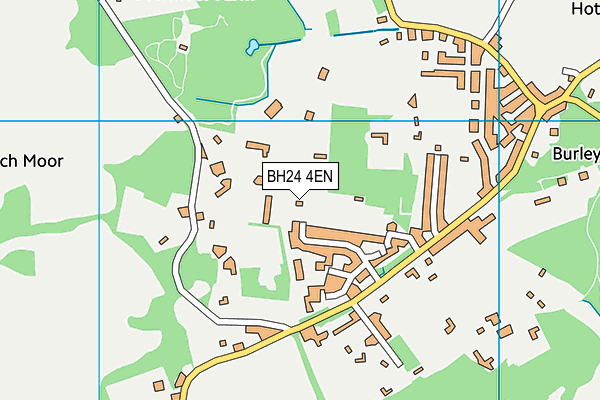 BH24 4EN map - OS VectorMap District (Ordnance Survey)