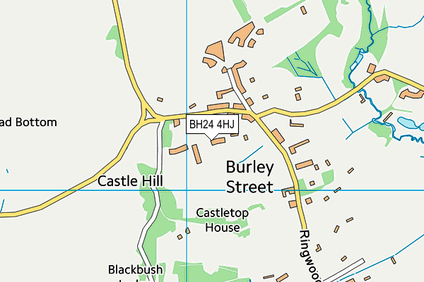 BH24 4HJ map - OS VectorMap District (Ordnance Survey)