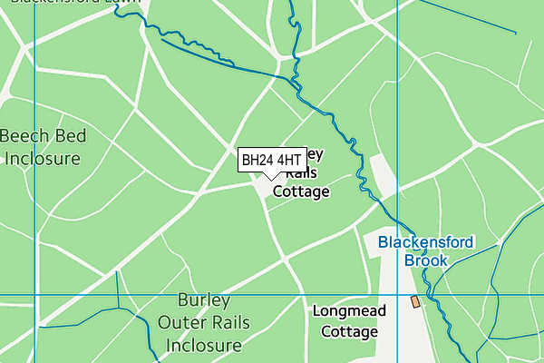 BH24 4HT map - OS VectorMap District (Ordnance Survey)