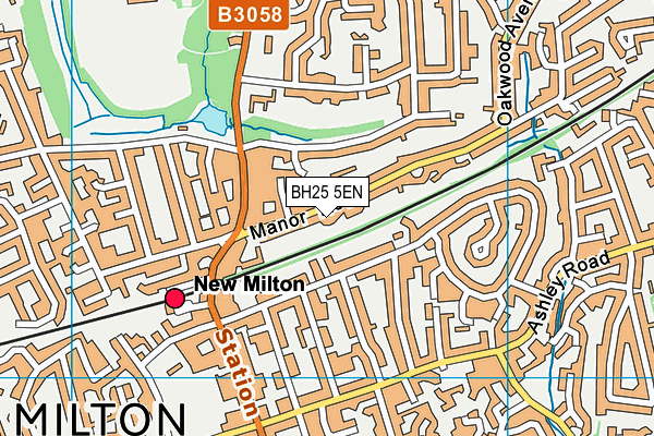 BH25 5EN map - OS VectorMap District (Ordnance Survey)