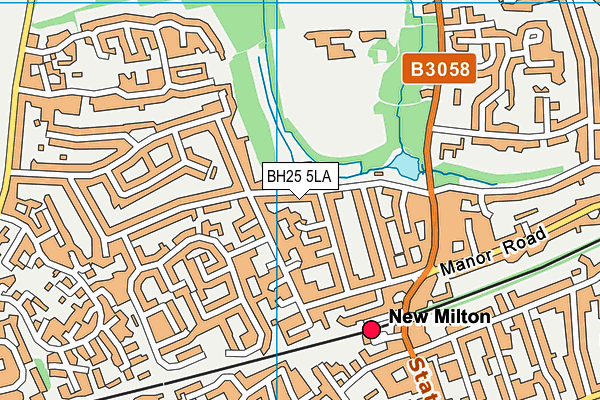 BH25 5LA map - OS VectorMap District (Ordnance Survey)
