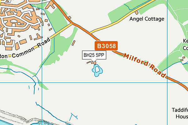 Barton-on-sea Golf Club map (BH25 5PP) - OS VectorMap District (Ordnance Survey)