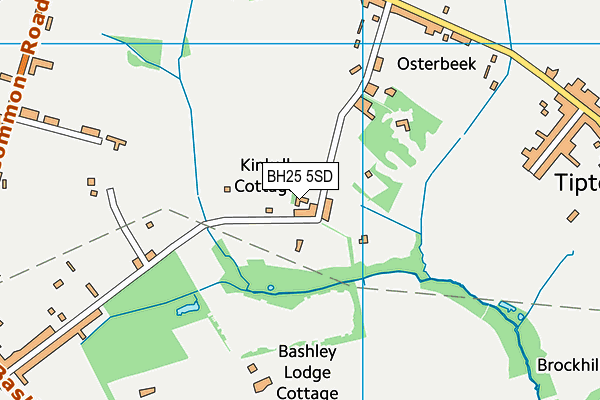 BH25 5SD map - OS VectorMap District (Ordnance Survey)