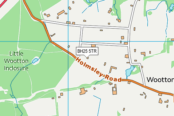 BH25 5TR map - OS VectorMap District (Ordnance Survey)