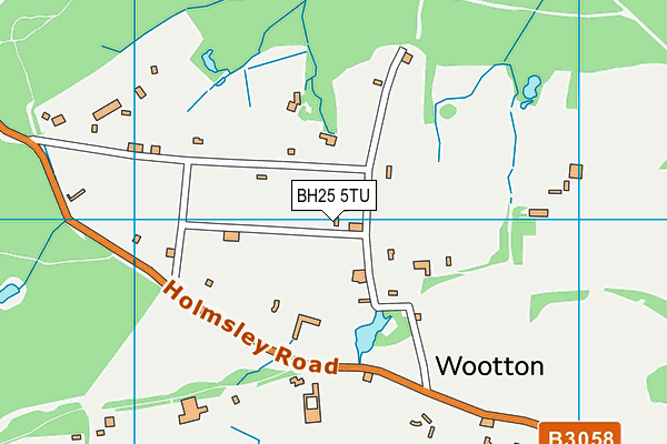 BH25 5TU map - OS VectorMap District (Ordnance Survey)