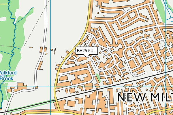 BH25 5UL map - OS VectorMap District (Ordnance Survey)