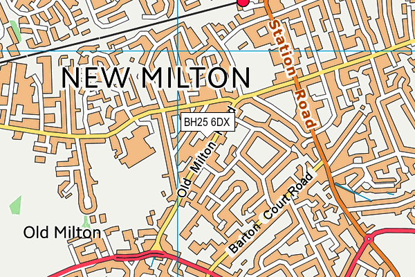 Map of FOOD2GO NEW MILTON LTD at district scale