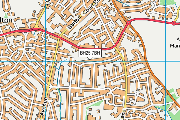 BH25 7BH map - OS VectorMap District (Ordnance Survey)