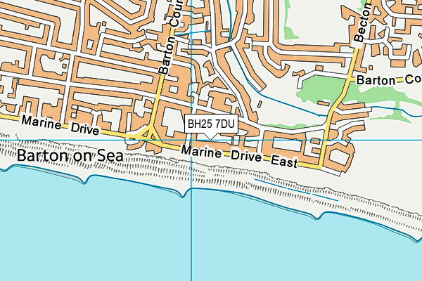 BH25 7DU map - OS VectorMap District (Ordnance Survey)