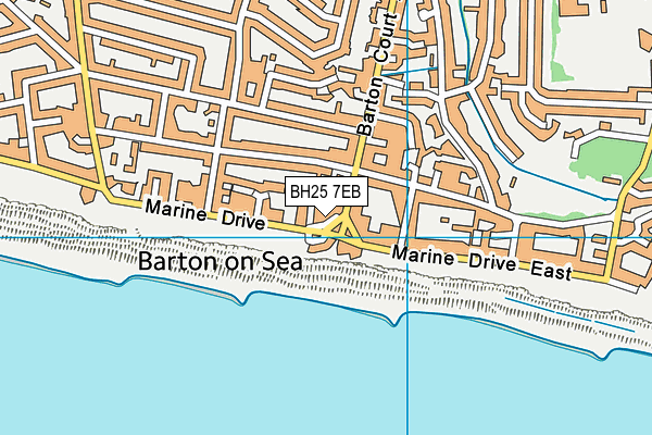 BH25 7EB map - OS VectorMap District (Ordnance Survey)