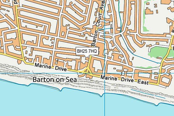 BH25 7HQ map - OS VectorMap District (Ordnance Survey)