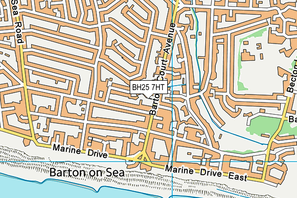 BH25 7HT map - OS VectorMap District (Ordnance Survey)