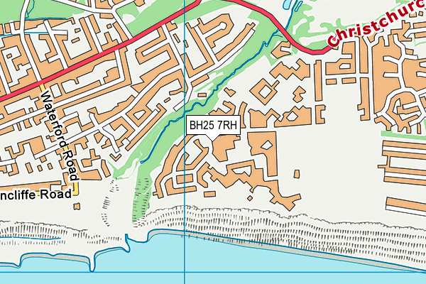 BH25 7RH map - OS VectorMap District (Ordnance Survey)