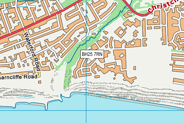 BH25 7RN map - OS VectorMap District (Ordnance Survey)