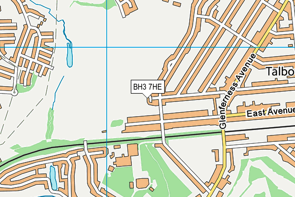 BH3 7HE map - OS VectorMap District (Ordnance Survey)