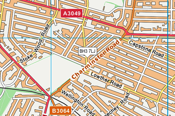 BH3 7LJ map - OS VectorMap District (Ordnance Survey)