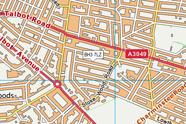 BH3 7LZ map - OS VectorMap District (Ordnance Survey)