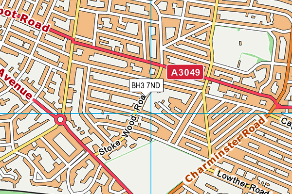 BH3 7ND map - OS VectorMap District (Ordnance Survey)