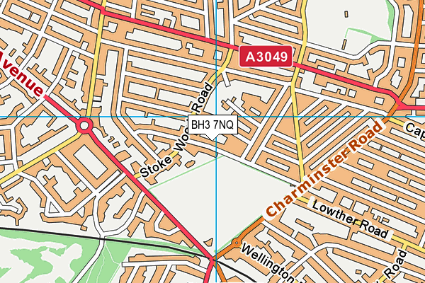 BH3 7NQ map - OS VectorMap District (Ordnance Survey)