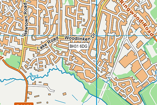 BH31 6DG map - OS VectorMap District (Ordnance Survey)
