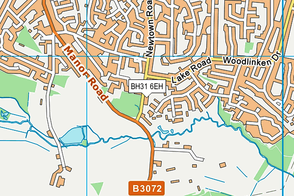 BH31 6EH map - OS VectorMap District (Ordnance Survey)