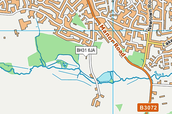 BH31 6JA map - OS VectorMap District (Ordnance Survey)