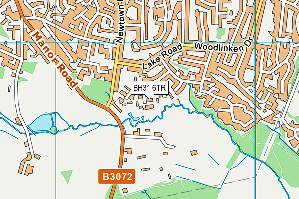 BH31 6TR map - OS VectorMap District (Ordnance Survey)