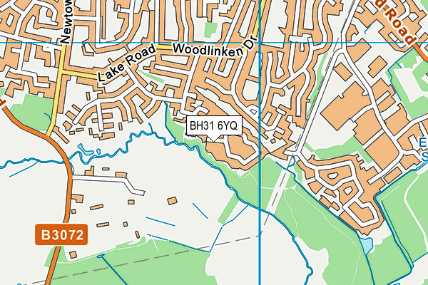 BH31 6YQ map - OS VectorMap District (Ordnance Survey)