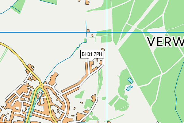 BH31 7PH map - OS VectorMap District (Ordnance Survey)