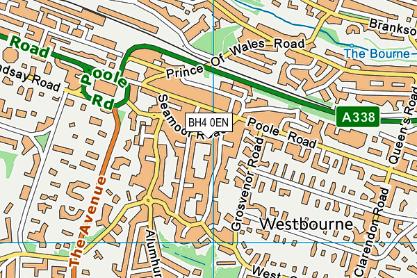 BH4 0EN map - OS VectorMap District (Ordnance Survey)