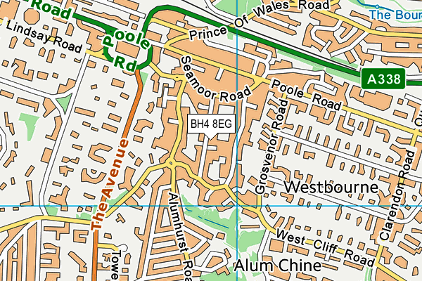 BH4 8EG map - OS VectorMap District (Ordnance Survey)