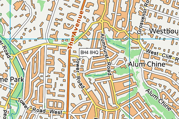 BH4 8HQ map - OS VectorMap District (Ordnance Survey)