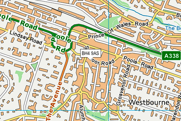 BH4 9AS map - OS VectorMap District (Ordnance Survey)