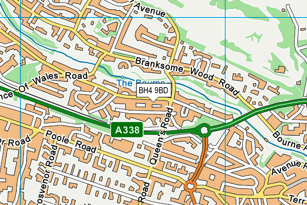 BH4 9BD map - OS VectorMap District (Ordnance Survey)