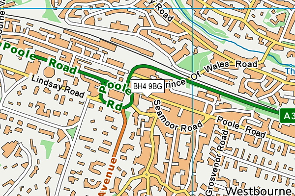 BH4 9BG map - OS VectorMap District (Ordnance Survey)