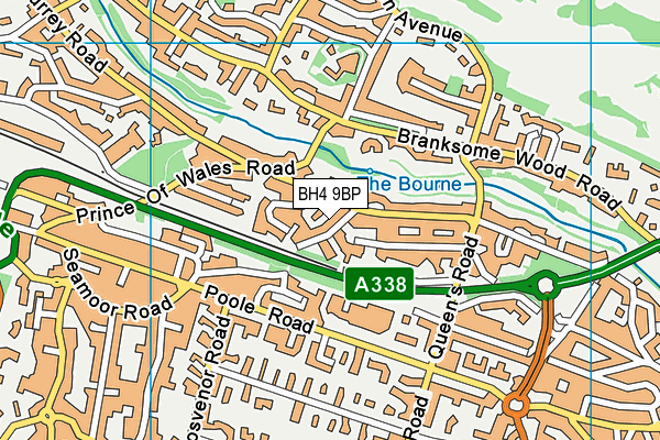 BH4 9BP map - OS VectorMap District (Ordnance Survey)