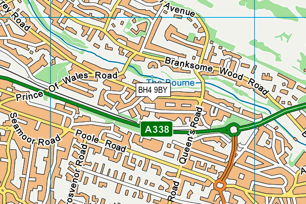 BH4 9BY map - OS VectorMap District (Ordnance Survey)