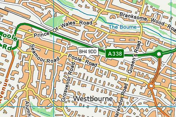 BH4 9DD map - OS VectorMap District (Ordnance Survey)