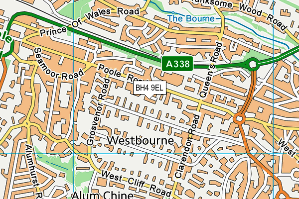 BH4 9EL map - OS VectorMap District (Ordnance Survey)