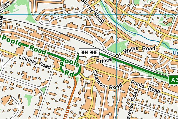 BH4 9HE map - OS VectorMap District (Ordnance Survey)