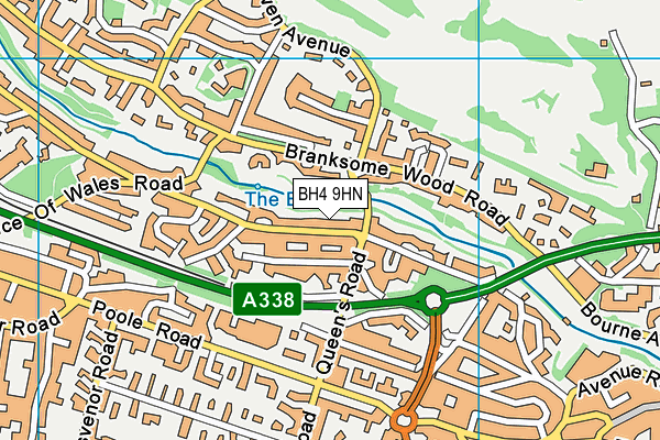 BH4 9HN map - OS VectorMap District (Ordnance Survey)