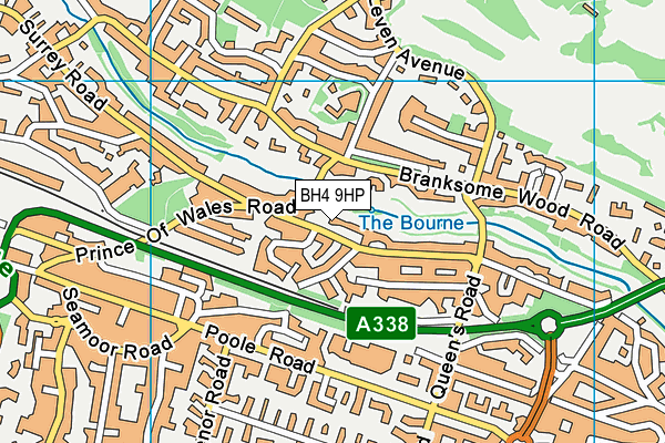 BH4 9HP map - OS VectorMap District (Ordnance Survey)