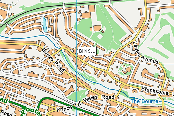 BH4 9JL map - OS VectorMap District (Ordnance Survey)