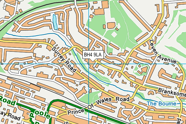 BH4 9LA map - OS VectorMap District (Ordnance Survey)