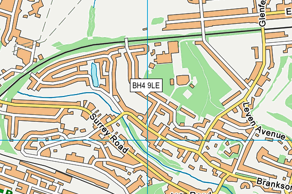 BH4 9LE map - OS VectorMap District (Ordnance Survey)
