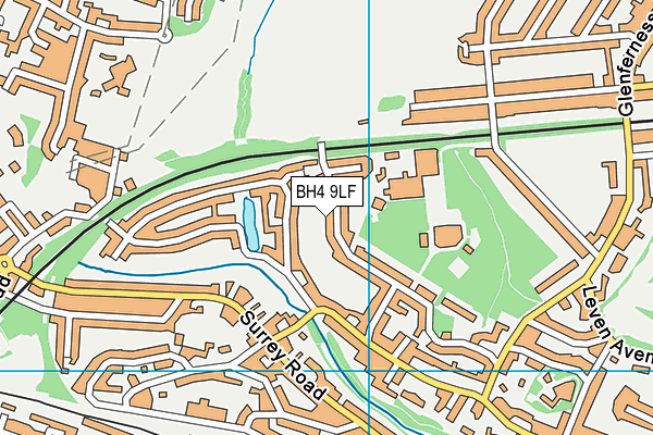 BH4 9LF map - OS VectorMap District (Ordnance Survey)