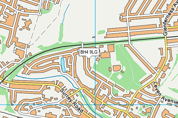BH4 9LG map - OS VectorMap District (Ordnance Survey)
