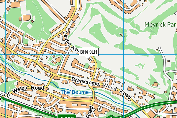 BH4 9LH map - OS VectorMap District (Ordnance Survey)